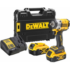 Dewalt Akumulatora trieciena uzgriežņu atslēga 18V XR, 1/2'', 406Nm, HR (+2x5.0Ah, lādētājs, koferis)DCF921P2T-QW