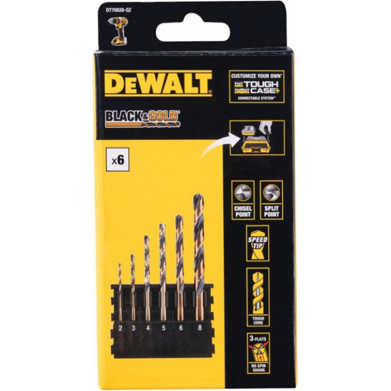 Dewalt Black&Gold Urbju komplekts 6gab.