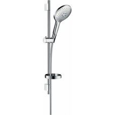 Hansgrohe Raindance Select S 150 3jet/Unica'S Puro 0.65m dušas komplekts ar ziepju trauku, hroms - gab.