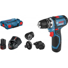 Bosch Akumulatora urbjmašīna-skrūvgriezis Bosch GSR 12V-15 FC Professional 2 x 2.0 Ah, 4 x GFA, L-Boxx - gab