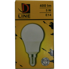 D Line LED spuldze 5W E14 400lm 2700k D Line