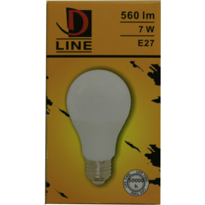 D Line LED spuldze dimmējama 7W E27 560lm 2700k D Line