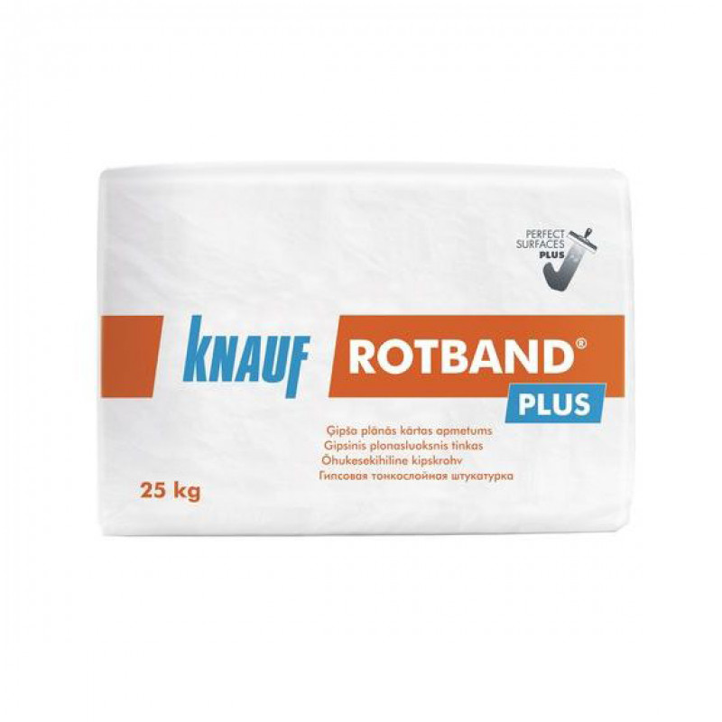 Knauf Ģipša apmetums KNAUF ROTBAND Plus 25KG - gab