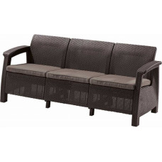 Keter Dārza dīvāns trīsvietīgs Keter Corfu Love Seat Max 29197959599, brūns - gab