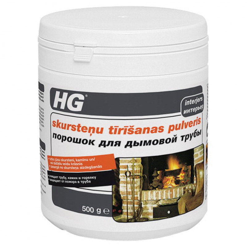 HG Skursteņu tīrīšanas pulveris HG 500 g - gab.