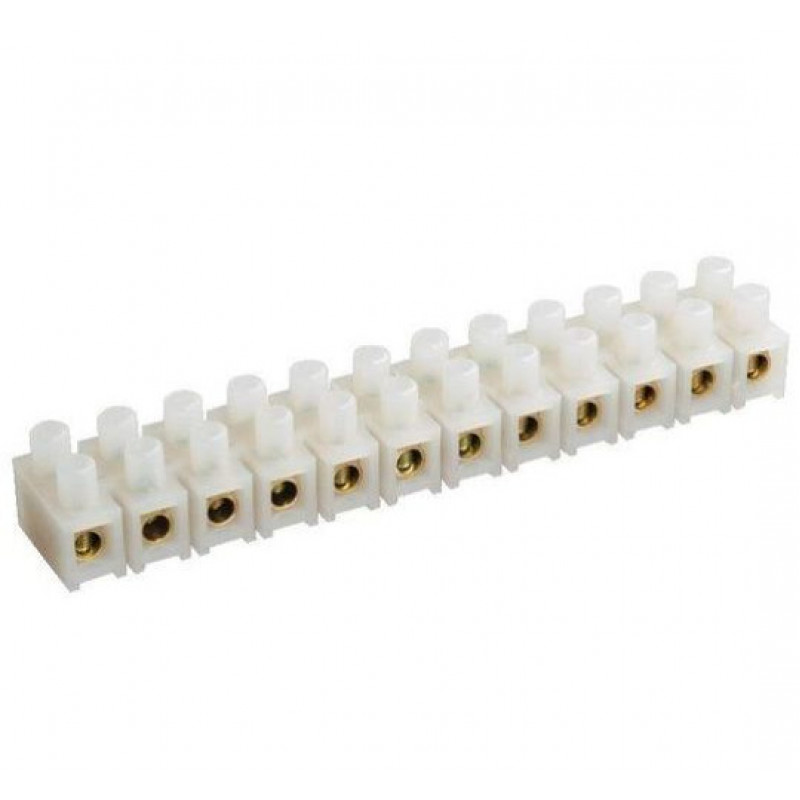 IEK Spaiļu bloks IEK ZVI-15, 12x4-10mm2, 15A, Balts - gab