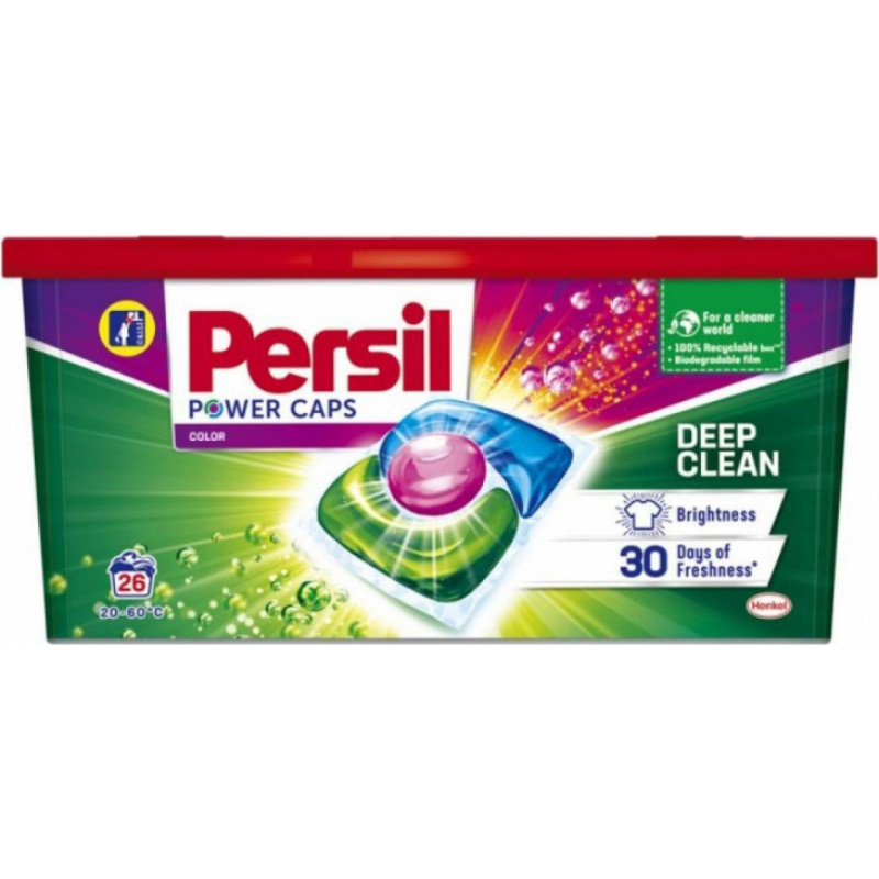 Persil Veļas mazgāšanas kapsulas Persil Power Caps Color 26 gab. - gab