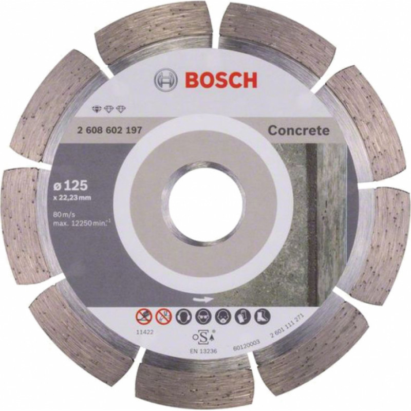 Bosch Dimanta ripa Bosch Standard for Concrete, BPE 125x22.23 mm - gab