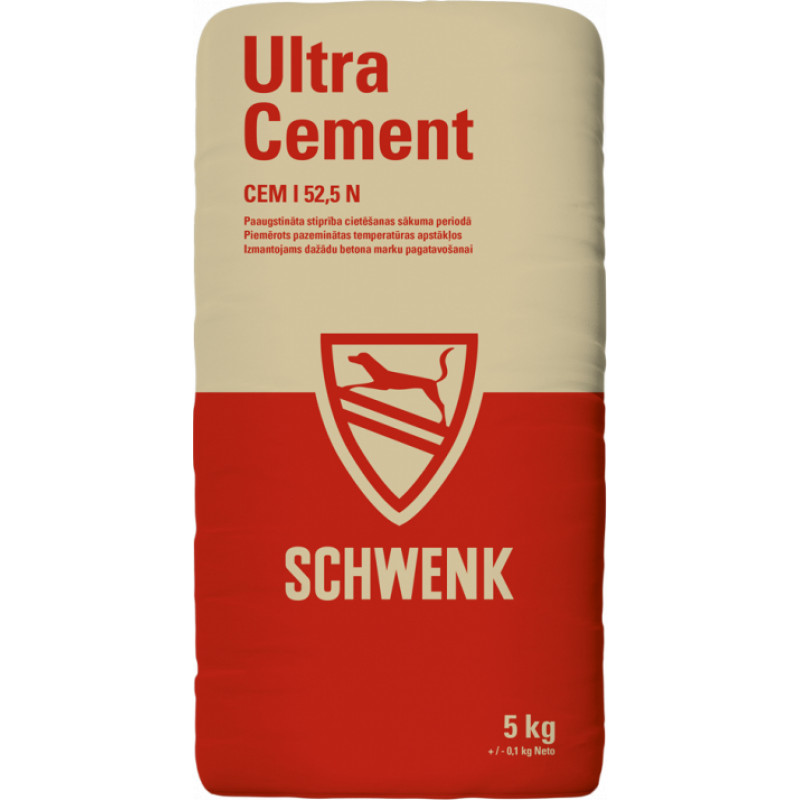 Schwenk Portlandcements SCHWENK CEM 52.5N 5/CX, 5kg, pelēks - gab