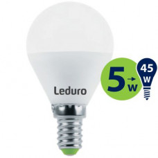 Leduro Spuldze Leduro LED PL-G45-21182 5W 320lm E14 2700K 220-240V - gab