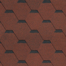 Technonicol Bituma šindeļi Technonicol Hexagonal ROCK 6822-1, 1000x317mm, sarkans (cena par m2) - kvm