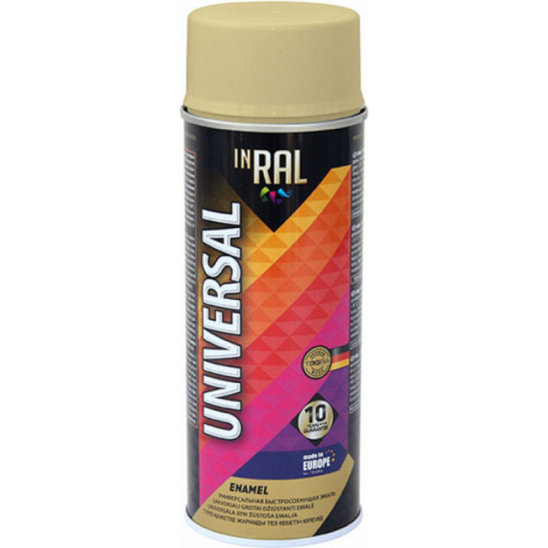 Inral Emalja aerosols Inral Universal 400ml RAL1001 bēšs - gab