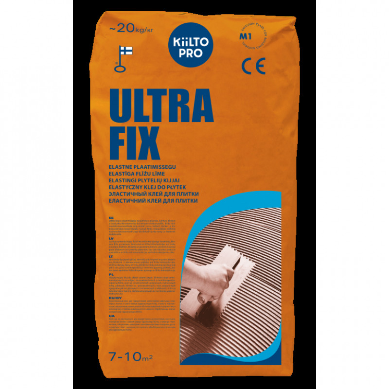 Kiilto Elastīga flīžu līme Kiilto Ultra Fix 20KG - gab