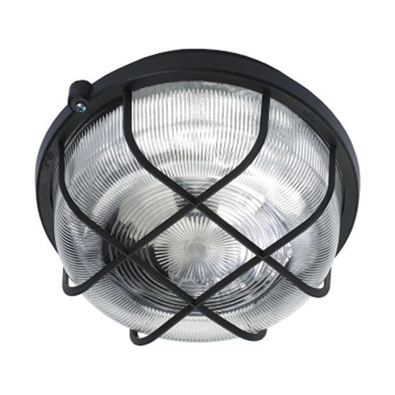 Lena Lighting Lampa Lena Lighting ROUND 604065, 100W, E27, IP44, melna - gab