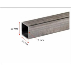 Cits Kvadrātveida metāla profils 1x20x20 mm, cinkots - m