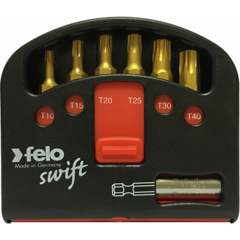 Felo Uzgaļu komplekts FELO Box Swift 6(TORX)+1 gab. Titāns - gab