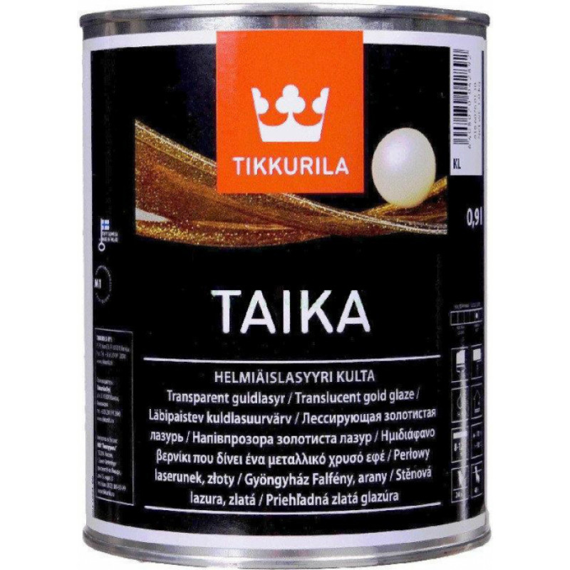 Tikkurila Lazūra Tikkurila TAIKA Lasuur KL, zelta, 0.9l - gab