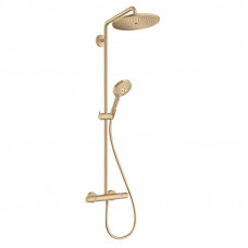 Hansgrohe dušas sistēma ar termostatu Croma Select S 280 1jet/Raindance Select S 120 3jet, brushed bronze