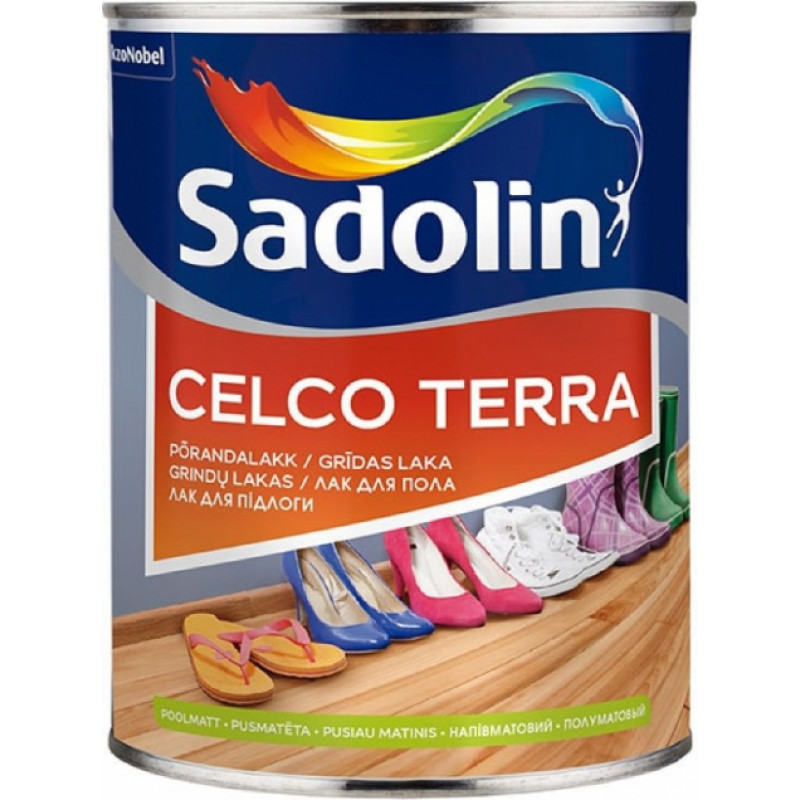 Sadolin Celco Terra Pusmatēta laka koka grīdai 1L