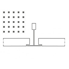 Knauf Danoline Plaza akustiskie, ģipša, piekaramie griesti 12.5x600x600mm, A+, S24, U9