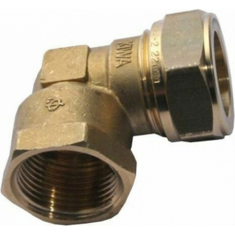 General Fittings CU Kompresijas līkums 22mm x 3/4 collas iekšējā vītne