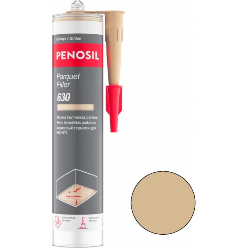 Penosil Parquet Filler 630 Akrila hermētiķis parketam 300ml dižskabārdis