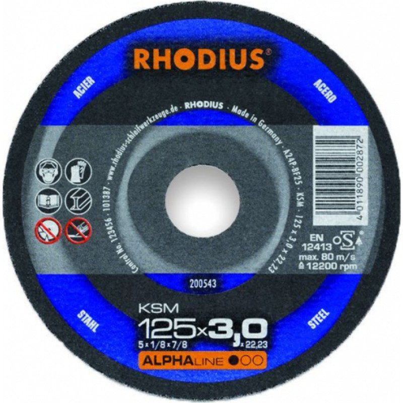 Rhodius Griešanas diski KSM 230x3.0x22.23 - gab.