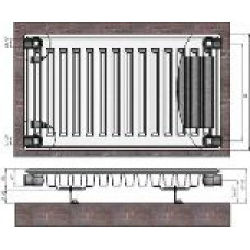 Radiators 11x500x1100 sānu piesl. Termolux