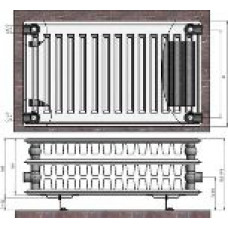 Radiators 33x400x1800 sānu piesl. Termolux