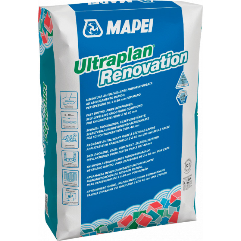 Mapei Pašizlīdzinoša java MAPEI Ultraplan Renovation 23kg - gab