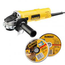 Dewalt Leņķa slīpmašīna DeWalt DWE4057-QS 800 W + griešanas diski 10 gab. - gab