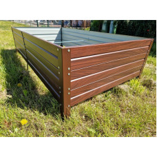 Paaugstinātā dārza dobe Klasika Garden 1500x750x300mm, koka imitācija / gab