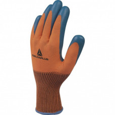 Delta Plus Gloves, knitted, polyester, latex coating palm 11, Delta Plus