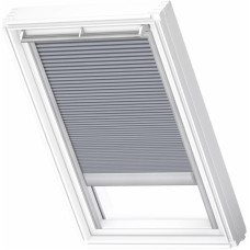 Velux FMC Energoefektīvās gaismu necaurlaidīgās žalūzijas ar elektrisko vadību, ar alumīnija sliedēm, PK06, 94x118cm, pelēkas