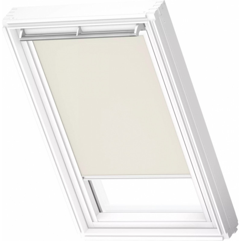 Velux DKL Gaismu necaurlaidīgas jumta logu žalūzijas, ar baltām sliedēm, PK06, 94x118cm, bēšas