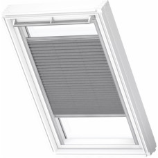 Velux FHL Plisētas jumta logu žalūzijas ar rokas vadību, ar alumīnija sliedēm, MK08, 78x140cm, pelēkas