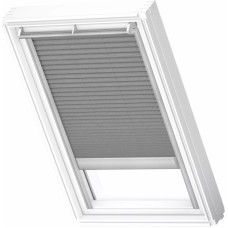 Velux FSL Plisētas jumta logu žalūzijas ar solāro vadību, ar alumīnija sliedēm, PK06, 94x118cm, pelēkas