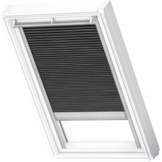 Velux FSC Energoefektīvās gaismu necaurlaidīgās žalūzijas ar solāro vadību, ar alumīnija sliedēm, PK08, 94x140cm, melnas