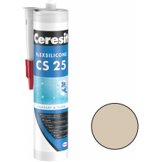 Ceresit CS 25 Sanitārais silikona hermētiķis, 280ml, bahama (43)