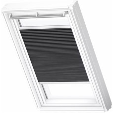 Velux FHC Energoefektīvās gaismu necaurlaidīgās žalūzijas ar rokas vadību, ar baltām sliedēm, MK08, 78x140cm, melnas