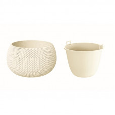 Prosperplast Puķu pods Splofy Bowl 19x29cm, g.dzeltens