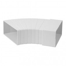 Europlast Plastmasas līkums horizontāls EUROPLAST KLH15-60, 110x55mm, 15-60° - gab