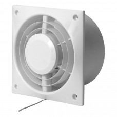 Europlast Elektroventilators ar slēdzi EUROPLAST A6 L125W, Ø125mm, balts - gab.