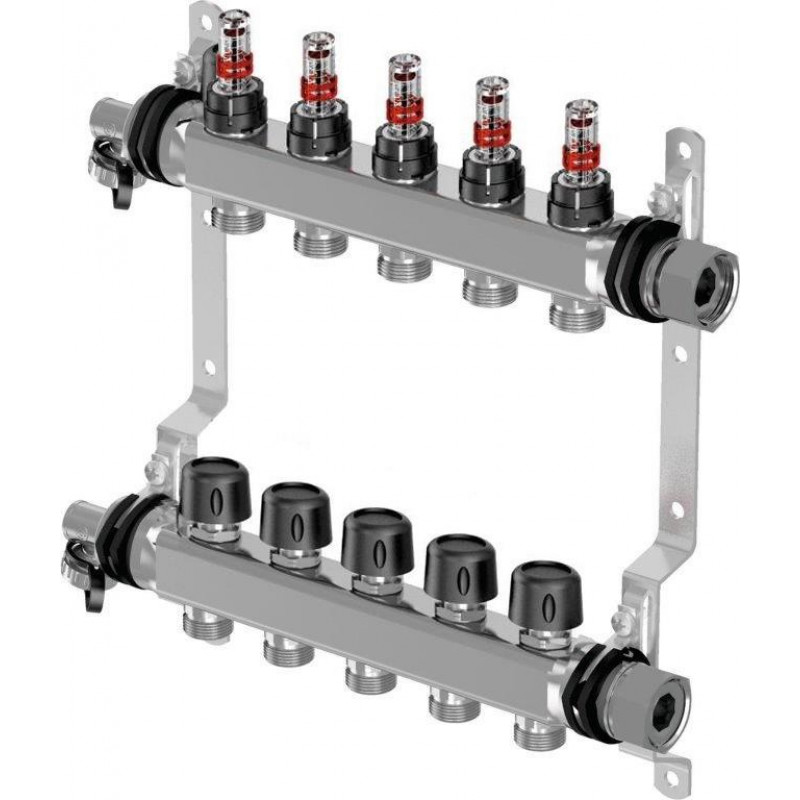 Uponor Vario S sadalītājs ar plūsmas mērītājiem FM, 13X