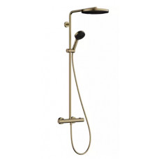 Hansgrohe dušas sistēma Pulsify 260 1 jet  ar termostatu Ecostat Fine un rokas dušu 3 jet, brushed bronz