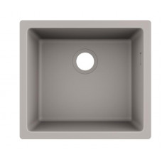 Hansgrohe virtuves izlietne S510-U450, 1 bļoda, 500x450 mm, zem virsmas, concrete grey