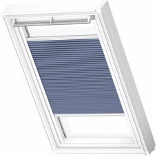 Velux FHC Energoefektīvās gaismu necaurlaidīgās žalūzijas ar rokas vadību, ar baltām sliedēm, MK08, 78x140cm, zilas