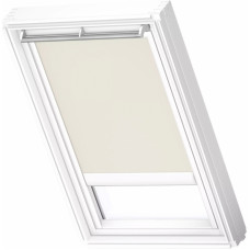 Velux DSL Gaismu necaurlaidīgas jumta logu žalūzijas ar solāro vadību, ar baltām sliedēm, MK06, 78x118cm, bēšas