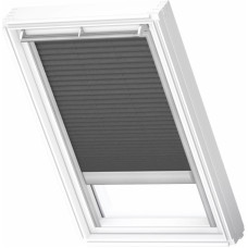 Velux FSL Plisētas jumta logu žalūzijas ar solāro vadību, ar alumīnija sliedēm, MK06, 78x118cm, grafīta