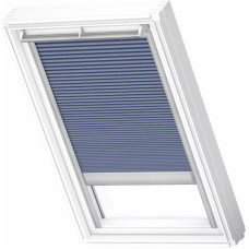 Velux FSC Energoefektīvās gaismu necaurlaidīgās žalūzijas ar solāro vadību, ar alumīnija sliedēm, FK06, 66x118cm, zilas